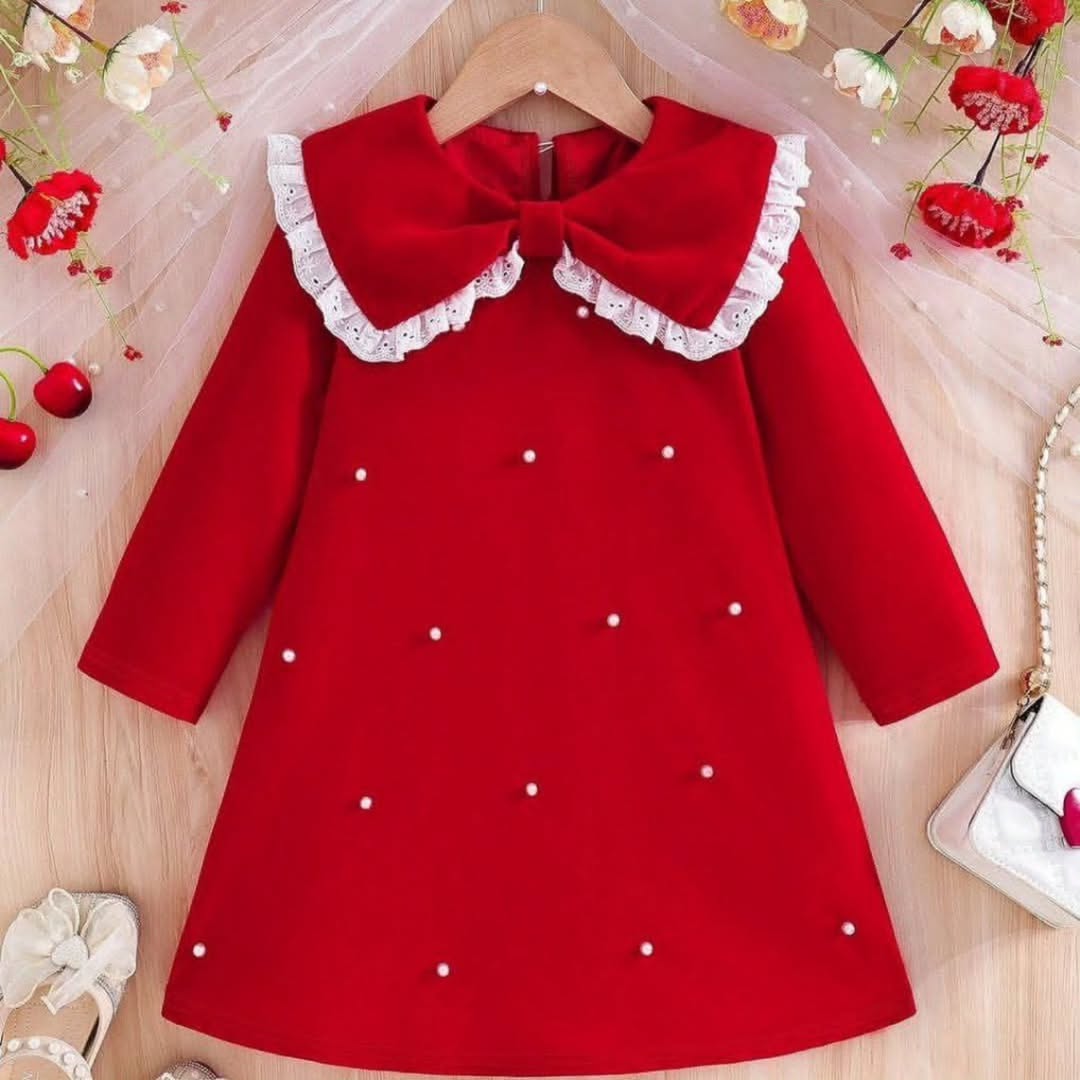 پیراهن مرواریدی سایز 12 ساله